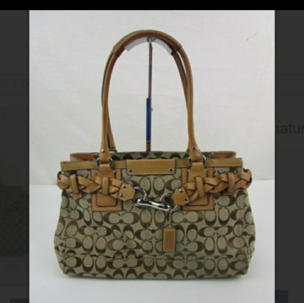 Coach Khaki Signature Bag
